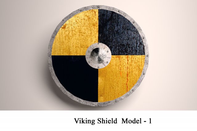 viking shield model - 1 Model 3D .c4d .max .obj .3ds .fbx .stl .blend 