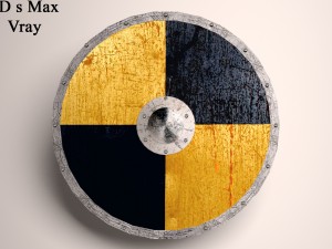 viking shield model - 1 Model 3D