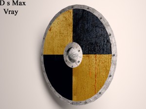 viking shield model - 1 Model 3D
