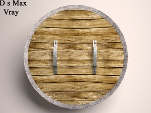 viking shield model - 1 Model 3D