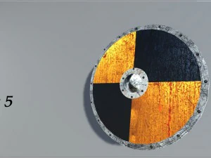viking shield model - 1 3D Model