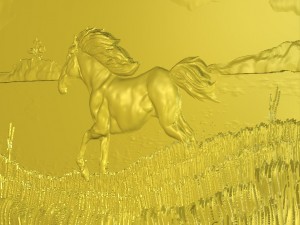 horse at the lake Modelo de impresión 3D