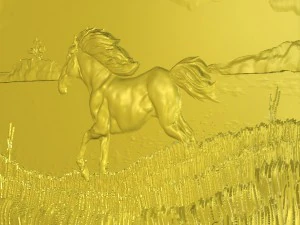 horse at the lake 3D Print Model
