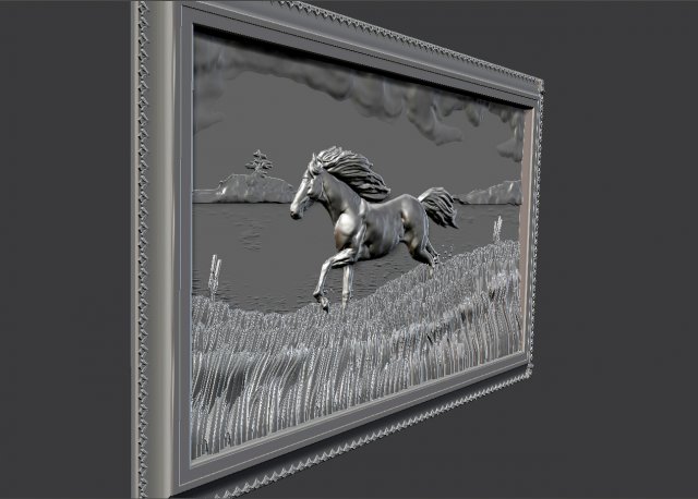 Download horse at the lake 3D Model