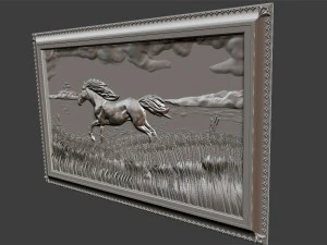 horse at the lake 3D Print Model