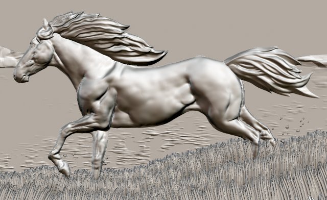 Download horse at the lake 3D Model