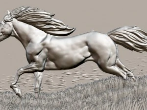 horse at the lake 3D Print Model