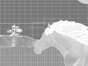 horse at the lake 3D Print Model
