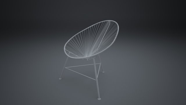 acapulco chair 3Dモデル .c4d .max .obj .3ds .fbx .stl .blend 