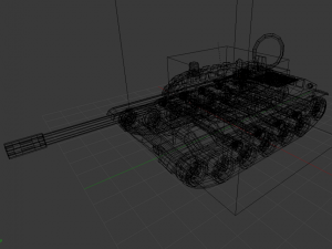 tank lowpoly 3D 모델