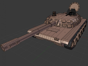 tank lowpoly 3D 모델