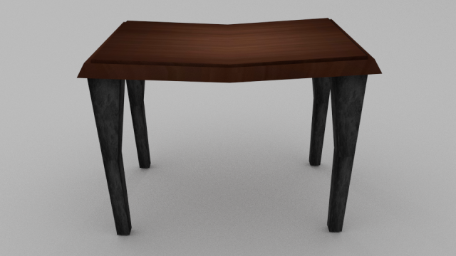 wooden table 3D 모델 .c4d .max .obj .3ds .fbx .stl .blend