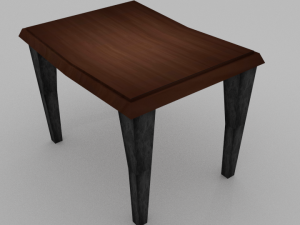 wooden table 3D 모델