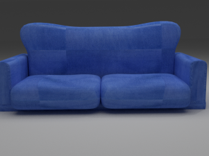 blue sofa 3D Model
