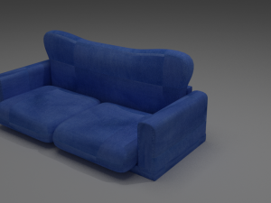 blue sofa 3D Model