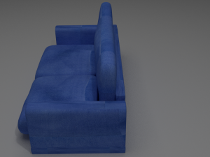 blue sofa 3D Model