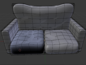 blue sofa 3D Model