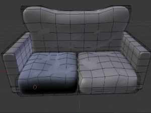 blue sofa 3D Model