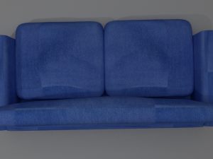 blue sofa 3D Model