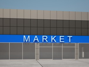 petrol station office build 3D Model