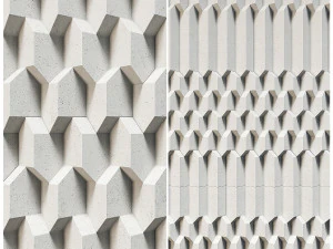 3D панель Джованні Барб'єрі тригранні 3D Модель