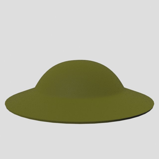 world war one helmet 3D Model .c4d .max .obj .3ds .fbx .stl .blend 