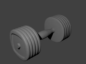 덤벨 3D 모델