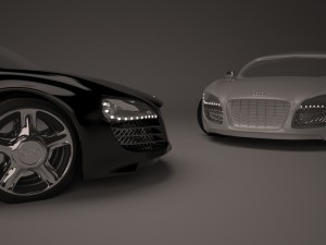 audi r8 scene 3D Model