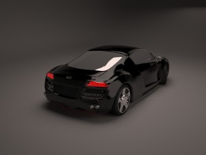 audi r8 scene 3D Model