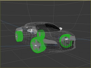audi r8 scene 3D Model