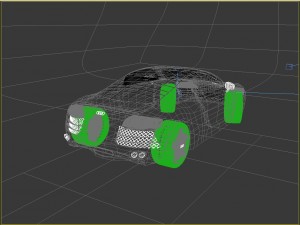 audi r8 scene 3D Model