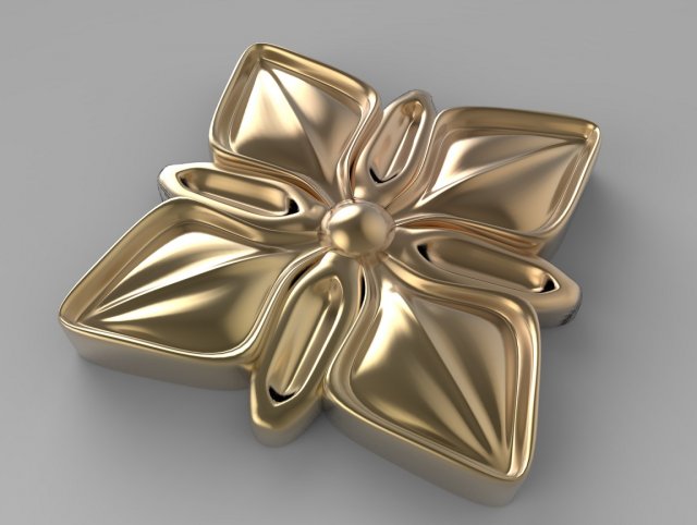 rozet decor Model 3D .c4d .max .obj .3ds .fbx .stl .blend 