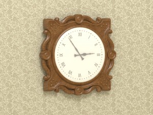 wall clock 3D 모델