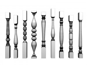 balusters Modello 3D
