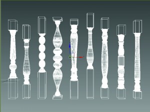 balusters Modello 3D