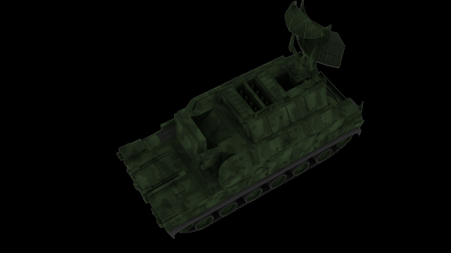 russian aa tank tor 3D Model .c4d .max .obj .3ds .fbx .stl .blend 