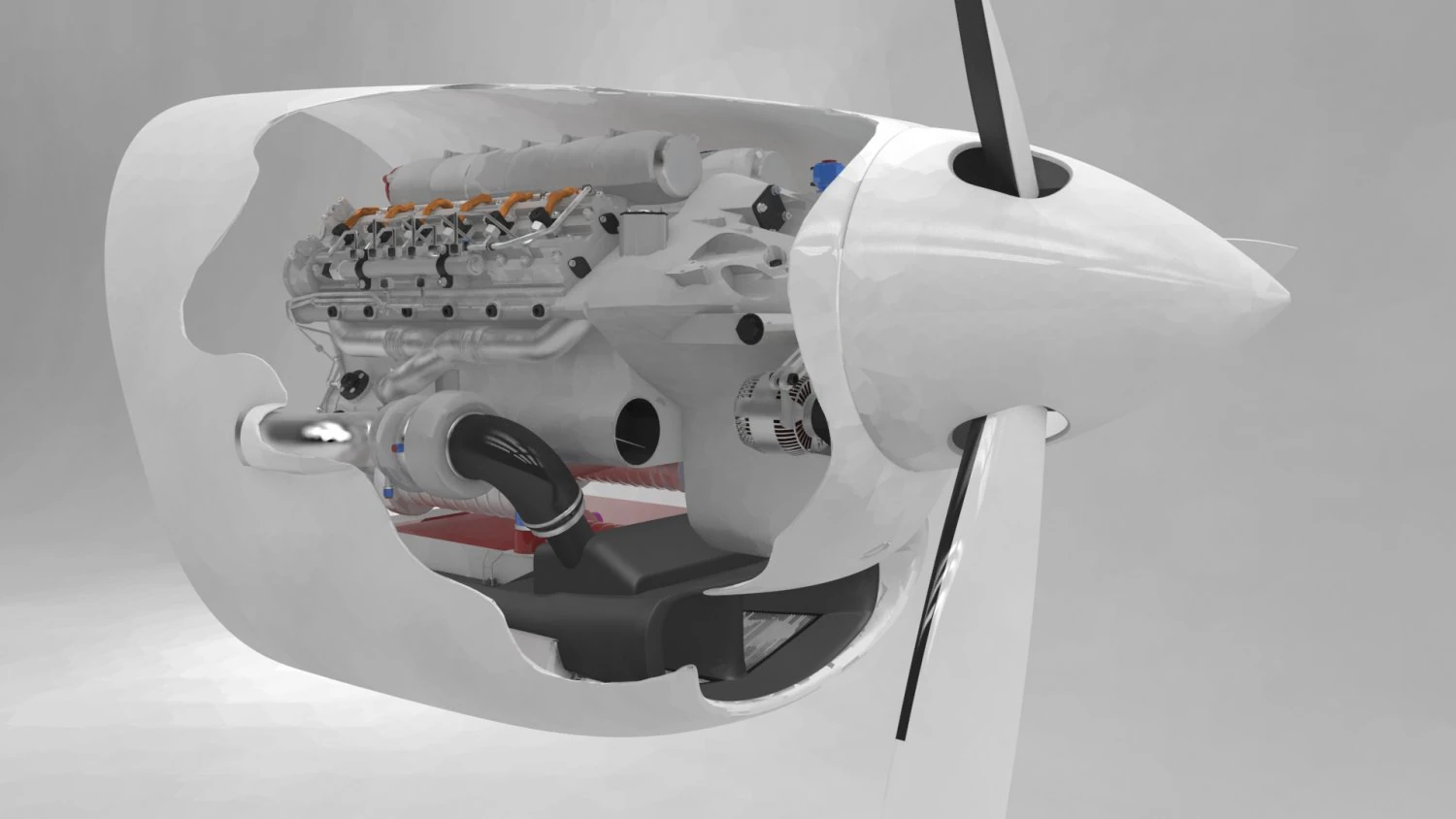 moteur Modèle 3D .c4d .max .obj .3ds .fbx .stl .blend 