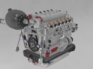 engine Model 3D