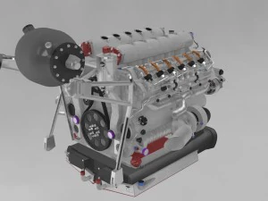 moteur Modèle 3D