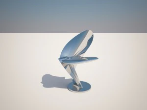 kursi organik Model 3D