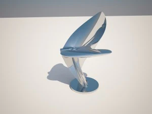 cadeira org&acirc;nica Modelo 3D