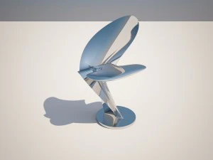cadeira org&acirc;nica Modelo 3D
