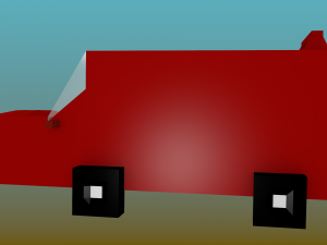 blocky and pixel car 3D Model