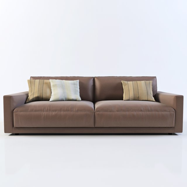 ribot the leather sofa by berto 3D 模型 .c4d .max .obj .3ds .fbx .stl .blend 