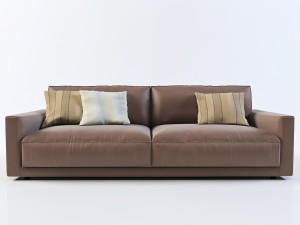 ribot the leather sofa by berto 3Dモデル