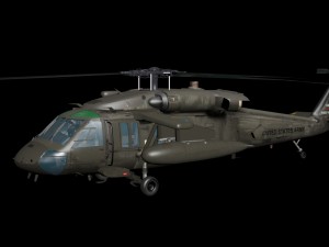 uh-60 black hawk Modelo 3D