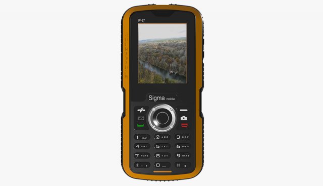 sigma mobile x-treme ip-67 3D Модель in Телефоны 3DExport