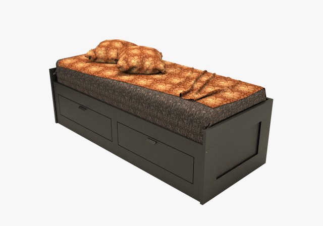 ikea brimnes single bed Modèle 3D .c4d .max .obj .3ds .fbx .stl .blend 