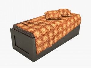 ikea brimnes single bed Modèle 3D