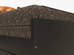 ikea brimnes single bed 3D Model